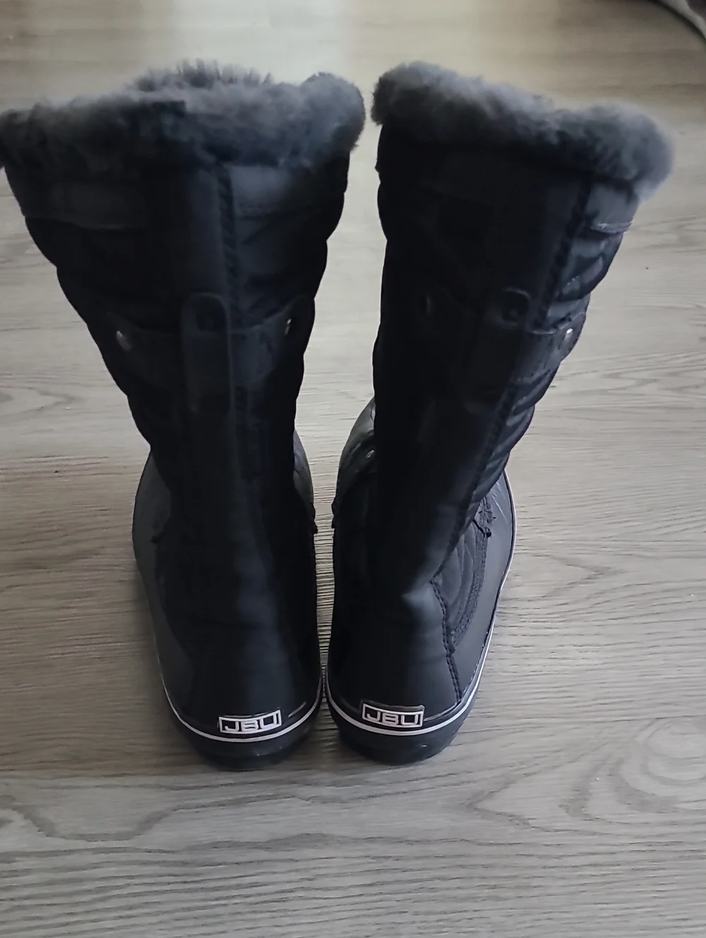JBU by Jambu Chilly Winter Boots Black Faux Fur Size 9.5 Like New